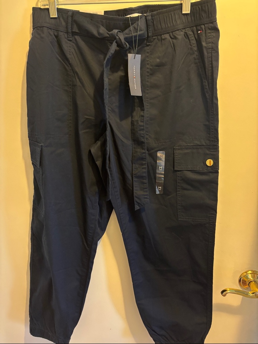 Tommy Hilfiger Women's Navy Cargo Jogger Pants